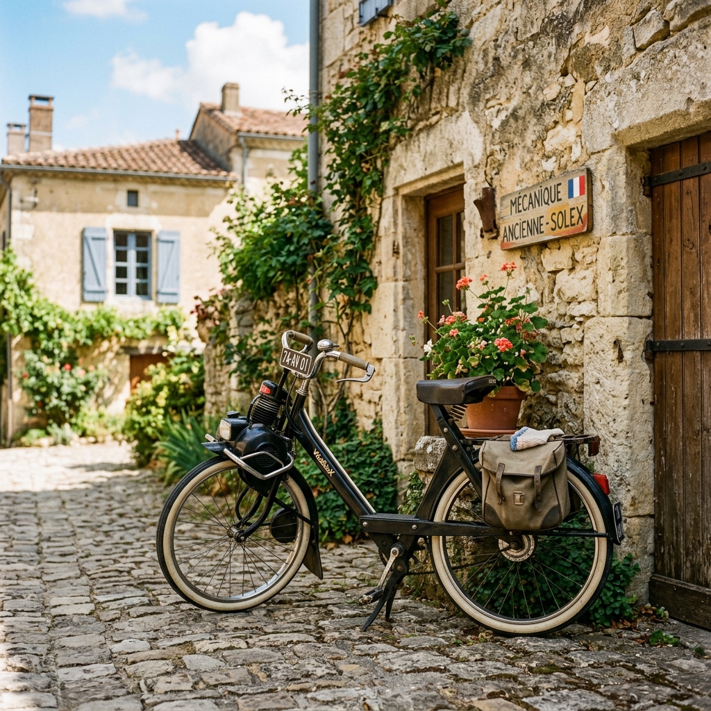 Vintage Solex Moped in France