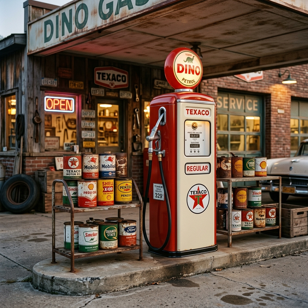 Vintage 1950s Gas Pump